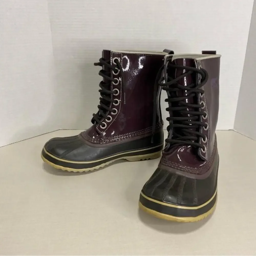 SOREL 1964 Premium Waterproof Winter Boot - Wine Patent - 6 - China